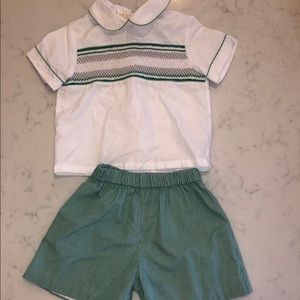 Sir John by Roaslina, two piece smocked set